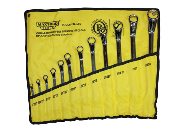 Offset Ring Spanner Set - Inches