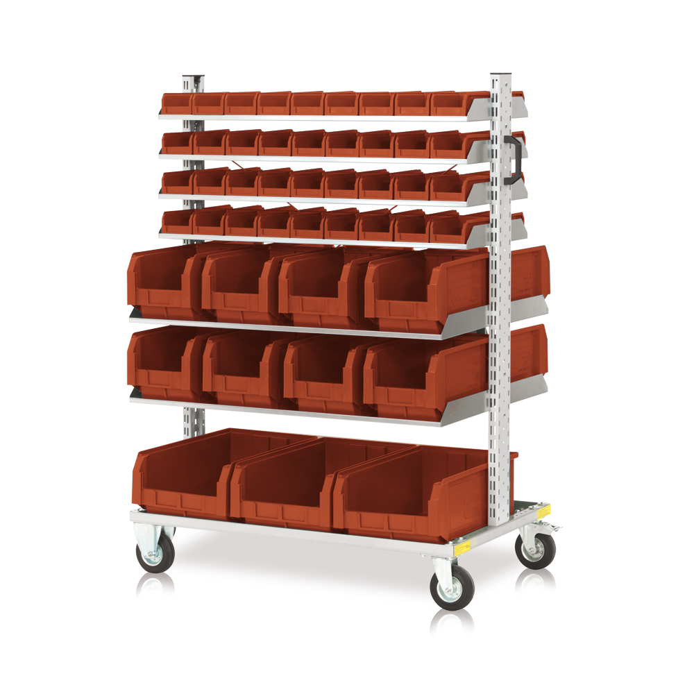 Sheet metal two-faced trolley - P766RO